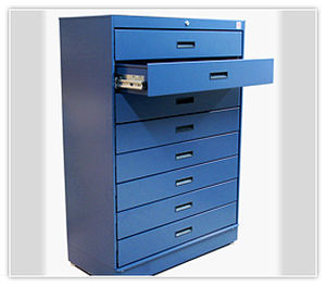 Storage Cabinet With Drawer Floor Standing Metal Ritm