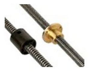 Round-thread lead screw / stainless steel