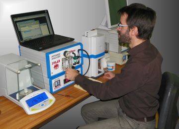 Sulfur analyzer / carbon / infrared / tabletop