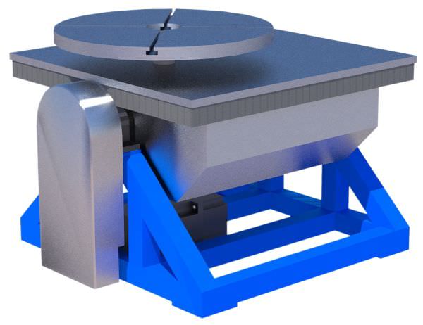 Horizontal tilting rotary table / automatic / heavy-duty