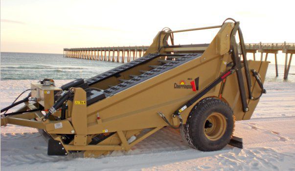 Beach cleaning tractor / diesel / 4-wheel - RITM Industry
