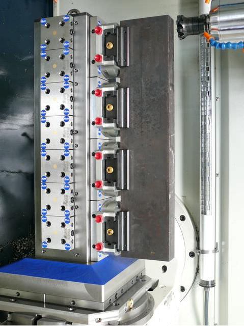Horizontal machining center zero-point clamping system / clamping tower / multi clamping system