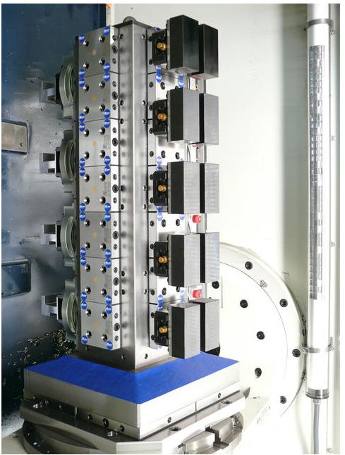 Horizontal machining center zero-point clamping system / clamping tower / multi clamping system
