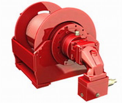 Hydraulic winch / rotary drum