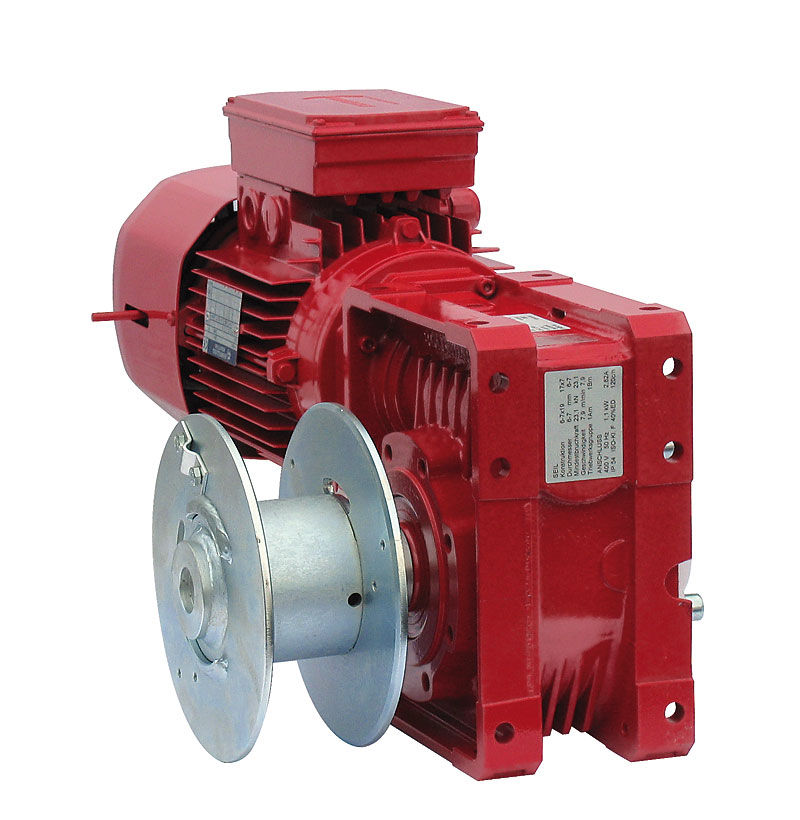 Electric winch / rotary drum