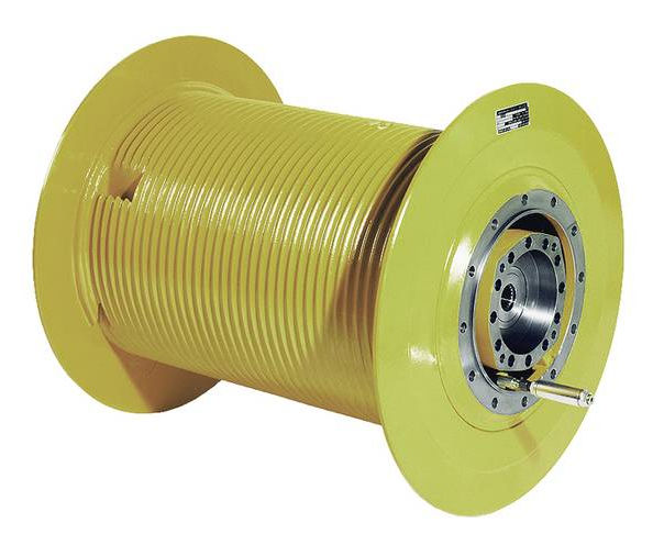 Electric winch / gear / for cranes / compact