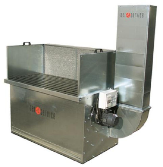Welding downdraft table / for grinding processes