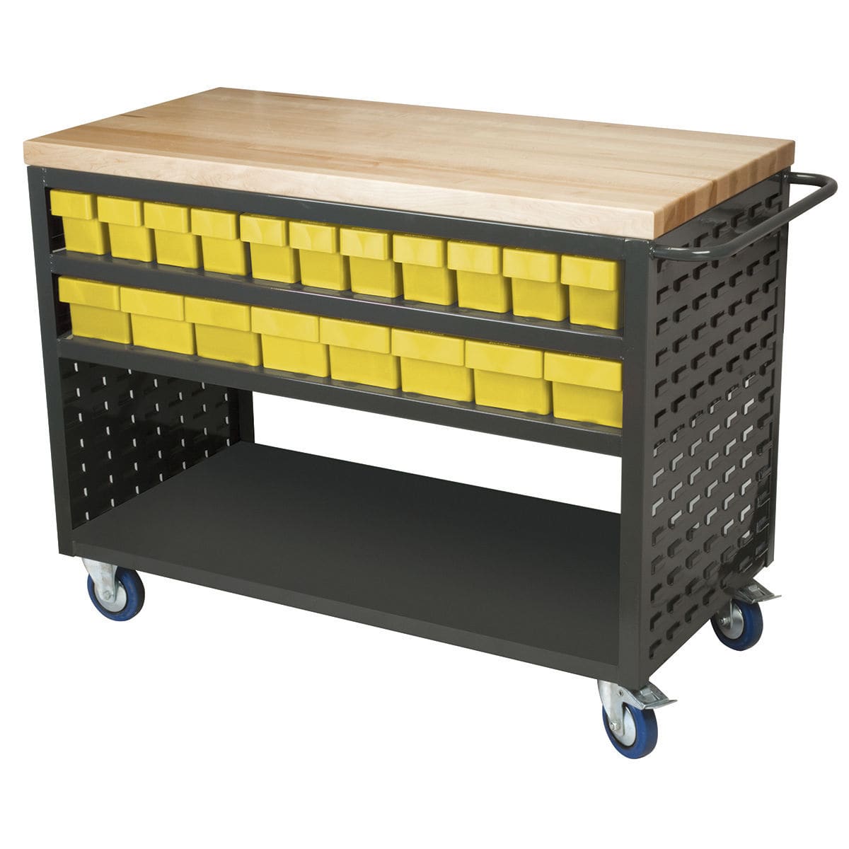 Storage cart / work station / multipurpose / steel