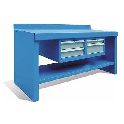 Pedestal workbench / compact / steel