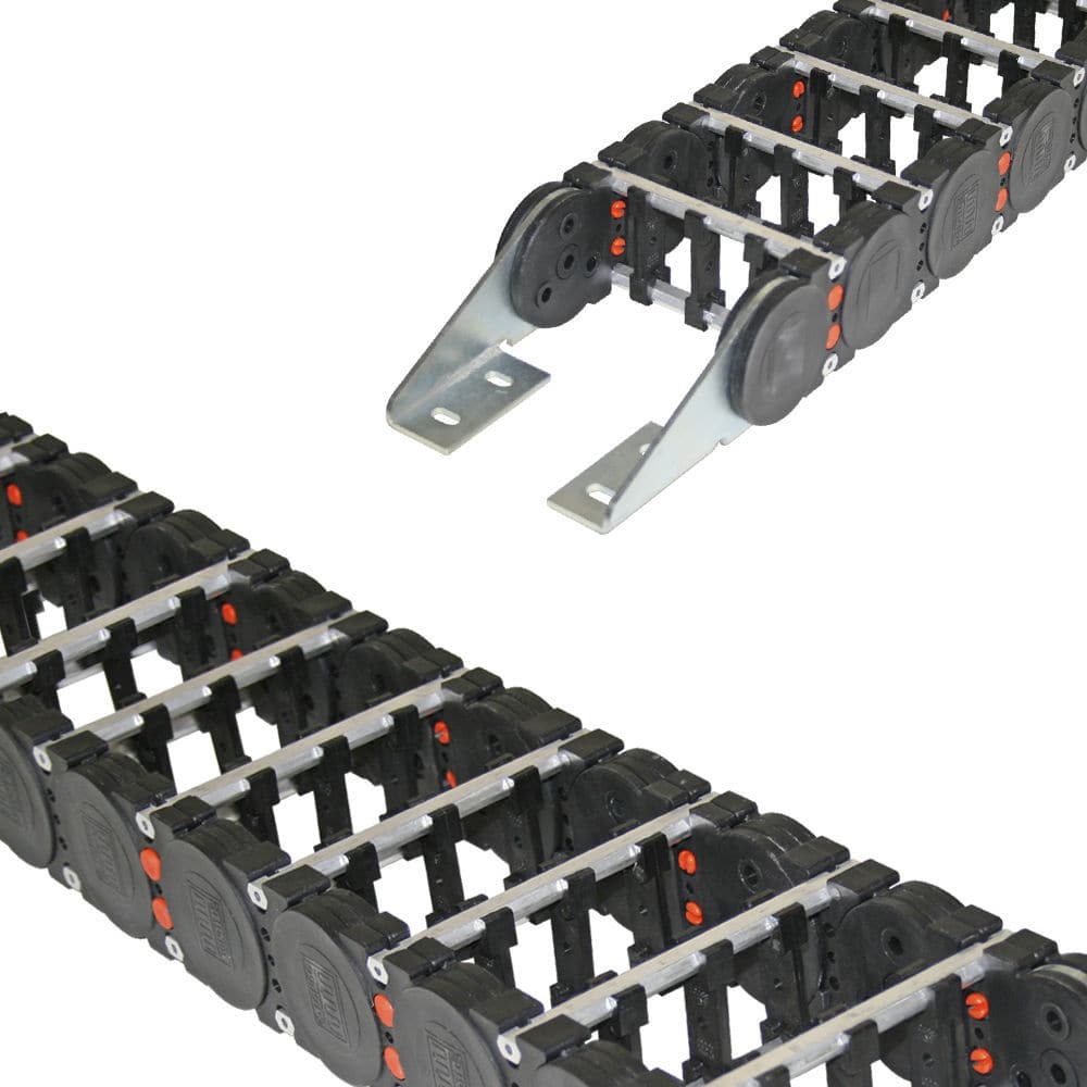 Double cable chain / with aluminum stays