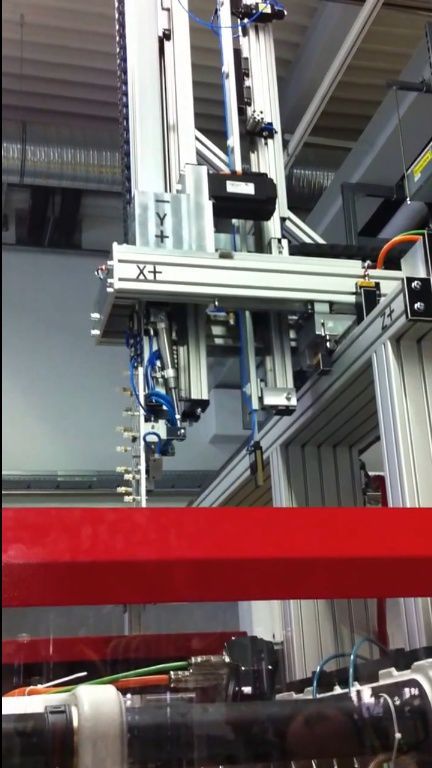 Cartesian robot / 7-axis / sprue picker / for injection molding machines