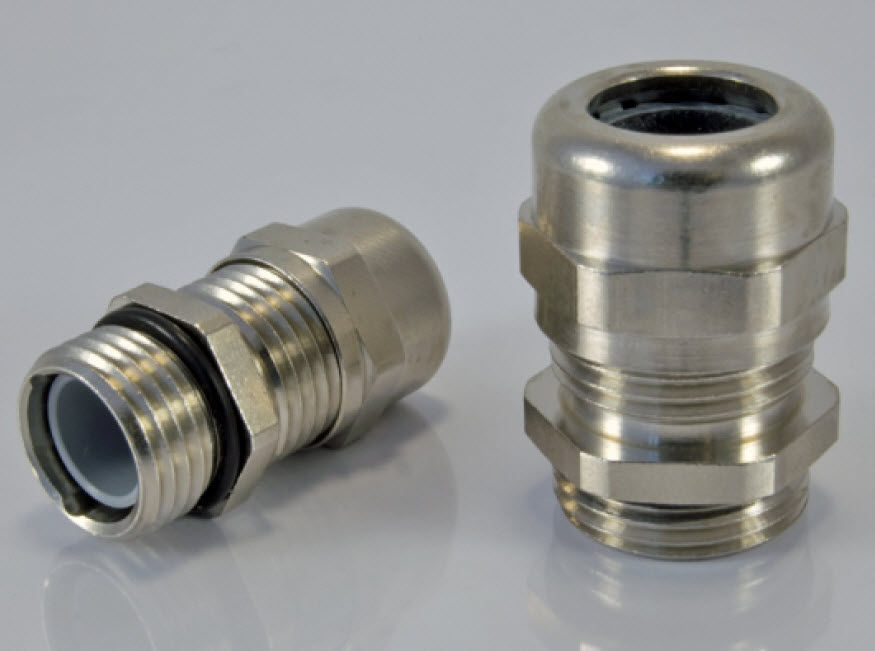 Nickel-plated brass cable gland / IP68