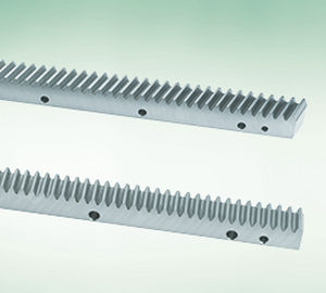 Helical-toothed rack and pinion / ground / precision