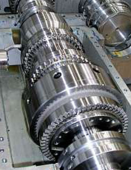 Straight-toothed gear / shaft / for industrial applications