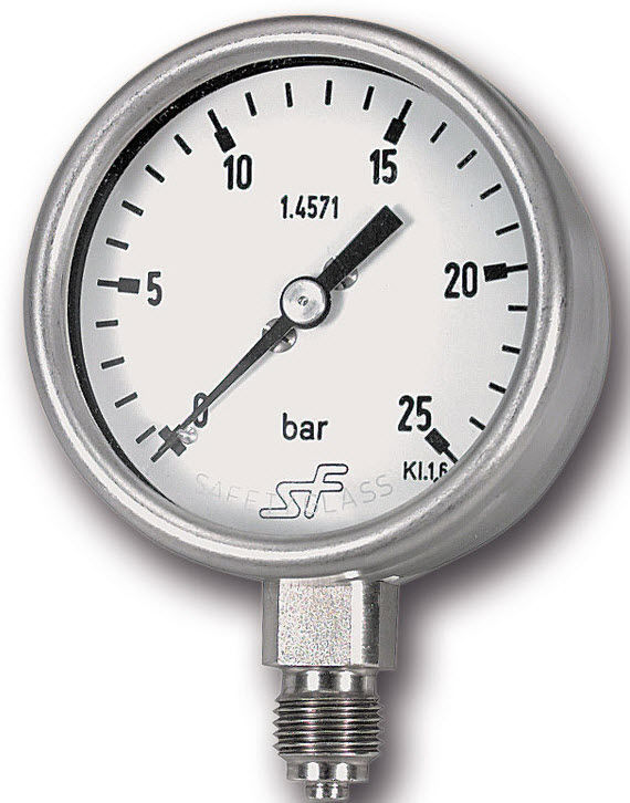 Pressure gauge / Bourdon tube / dial / process - RITM Industry