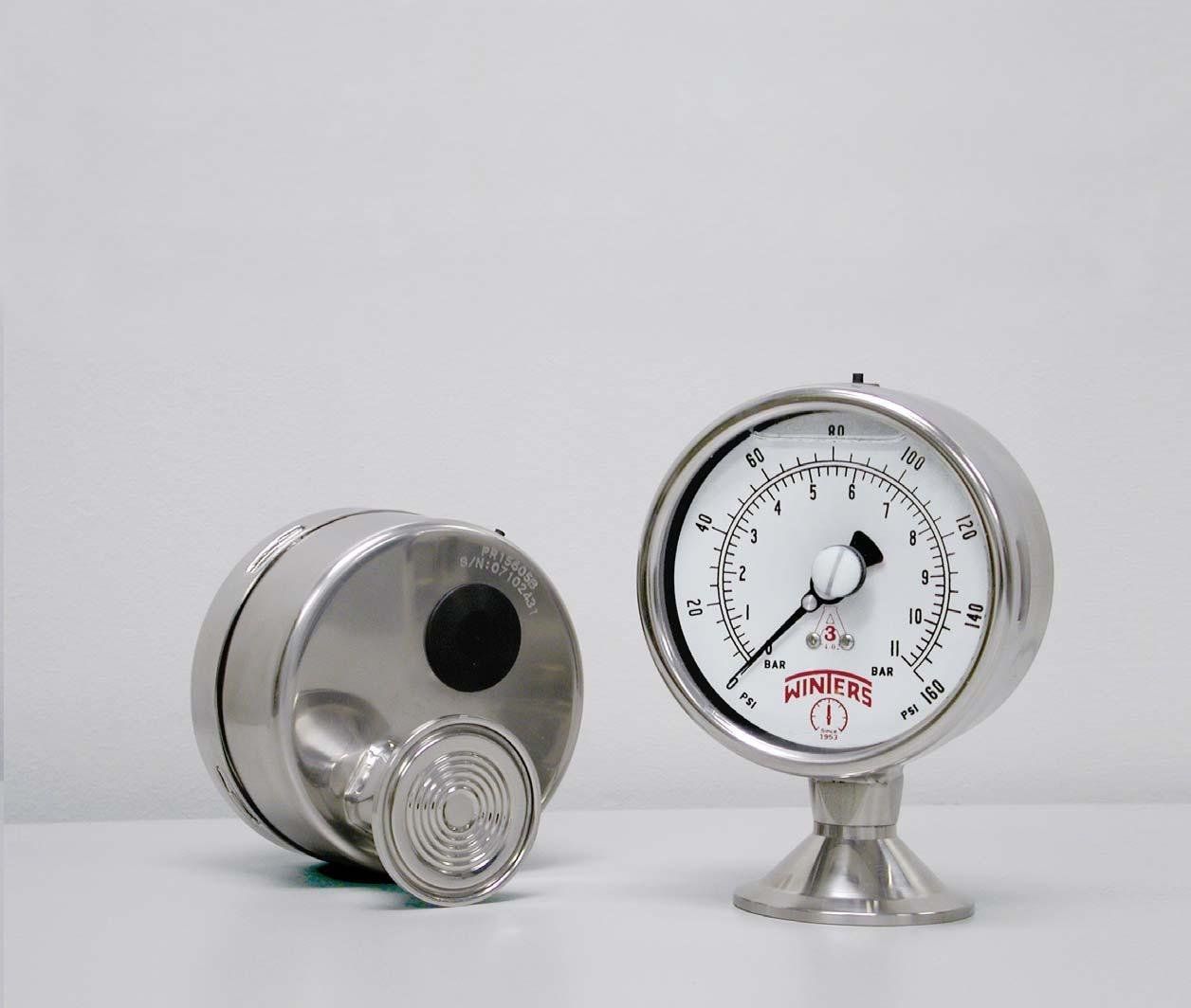 Pressure gauge / Bourdon tube / dial / sanitary - RITM Industry